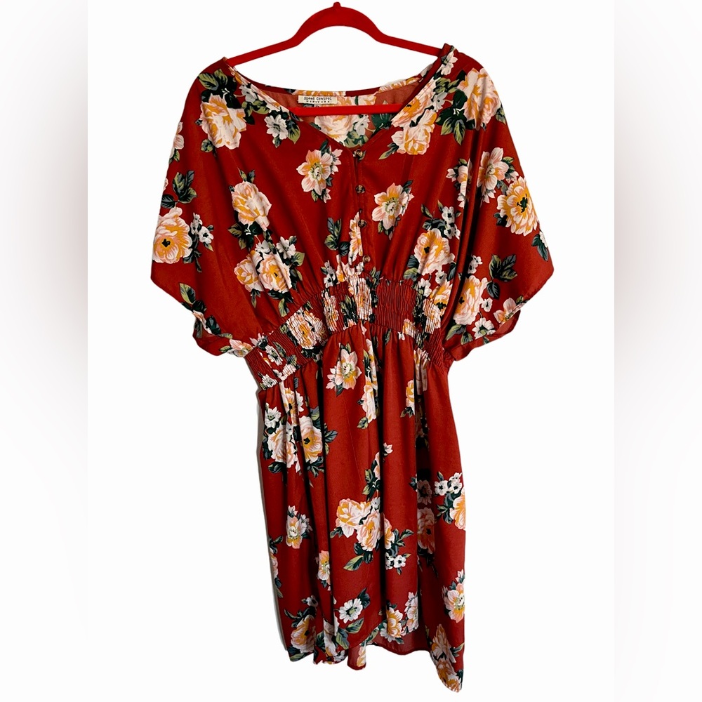 Floral rust Dress